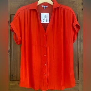 NWT Naked Zebra Button Up Blouse